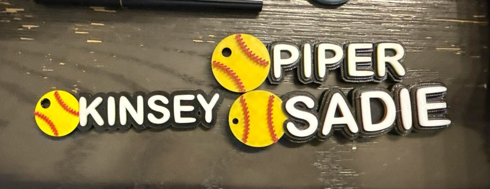 Softball Bag Tag