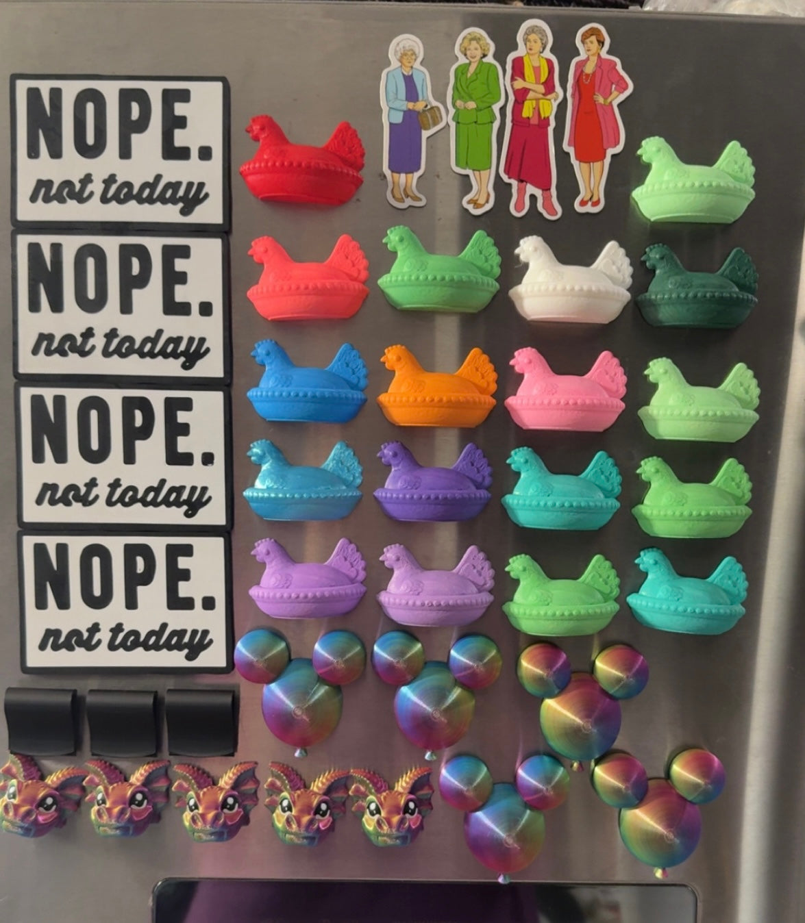Hen/ Dragon/ Balloon Magnets